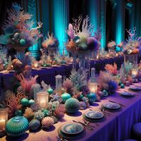 centerpieces for a Under the sea prom