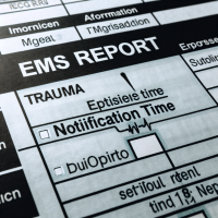 trauma notification time documented on EMS report