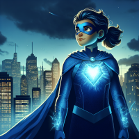 make a girl super hero from cobalt 