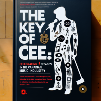 BOOK COVER: IN THE KEY OF CEE: CELEBRATING 6 DECADES IN THE CANADIAN MUSIC INDUSTRY BY JOEY CEE