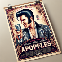 MOVIE POSTER STYLE titled APOSTLES about an Elvis Impersonator