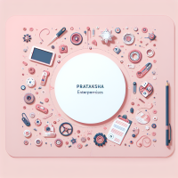 make a background image for ppt with light pink color and with multiple accessories looking like floating and add a white space in center where their is written