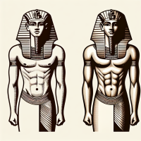 pharaon d'egypte nu